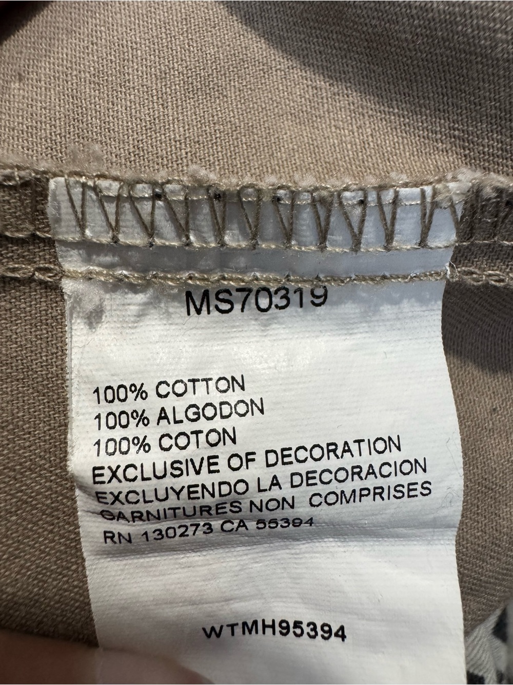 Wrangler Men's Tan Button-Front Western Shirt - Picture 7 of 9